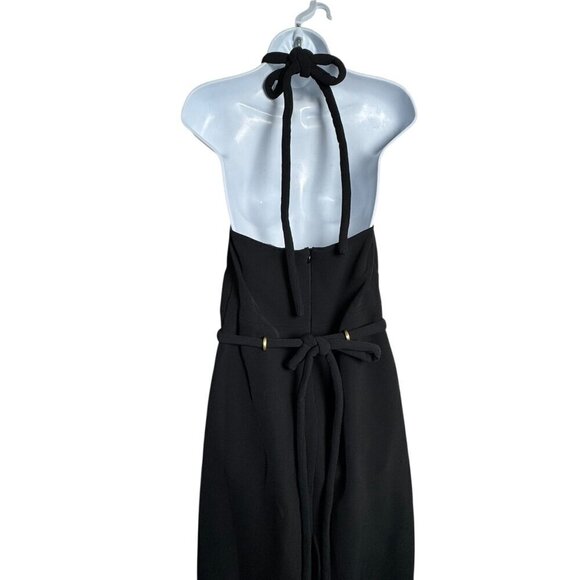 Proenza Schouler Black halter slit dress size 2 maxi length Runway Fall 2022 - Picture 7 of 12